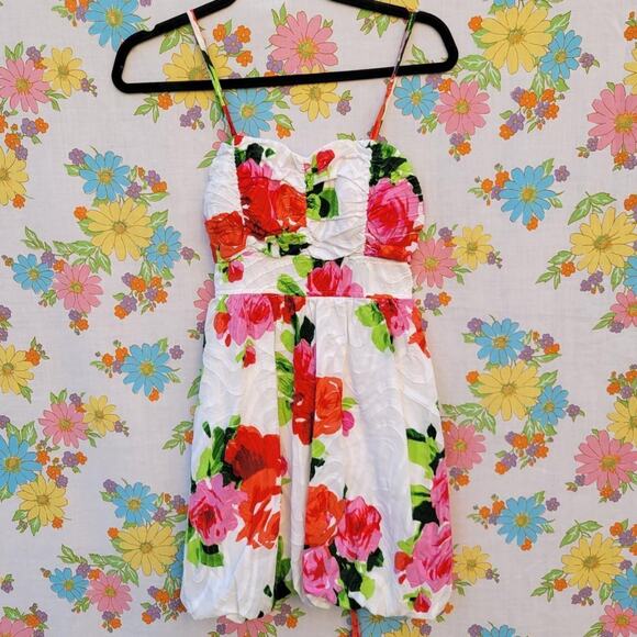 Snap y2k floral babydoll dress - Picture 1 of 4
